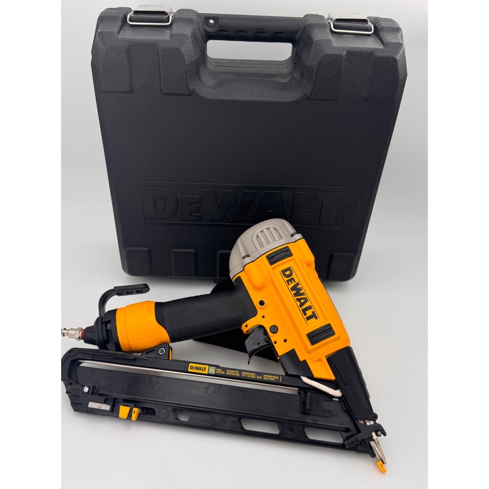 DEWALT DWFP72155 15 GA DA Style Precision Point Finish Nail Gun 120 psi Case